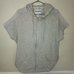 Victoria Sport-  Gray Short Sleeve Hoodie
